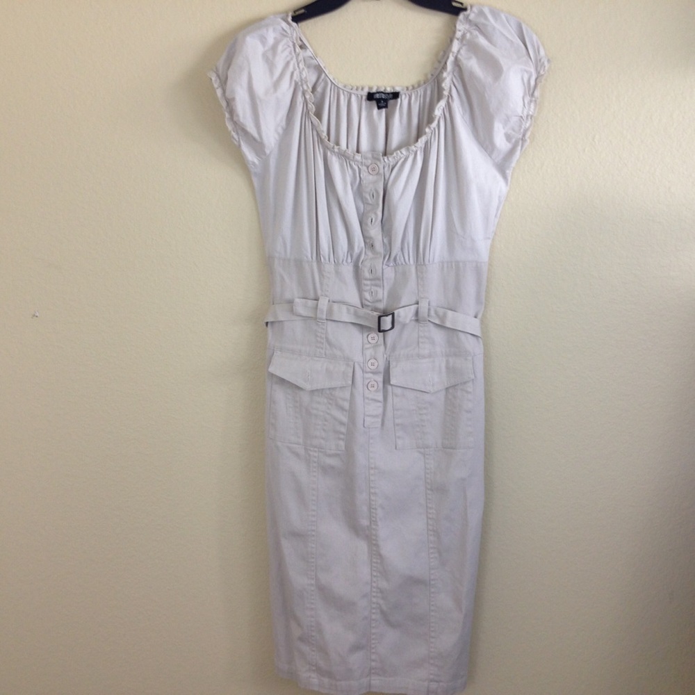 Metro Style Khaki Dress